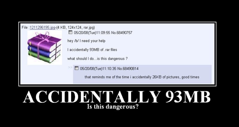 An image of someone concerned about a download, posted on 4chan